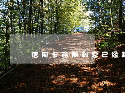 信用卡逾期利息已经超过本金