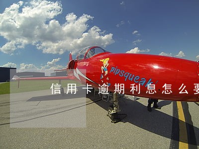 信用卡逾期利息怎么要回来 信用卡逾期利息怎么要回来