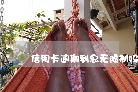 信用卡逾期利息无限制吗