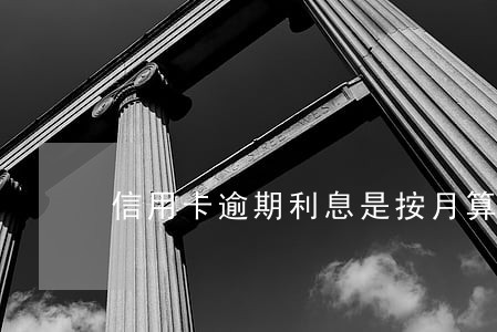 信用卡逾期利息是按月算还是天