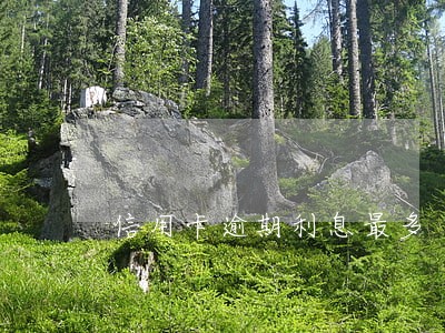 信用卡逾期利息最多 信用卡逾期利息最多