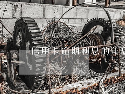 信用卡逾期利息的年息率 信用卡逾期利息的年息率