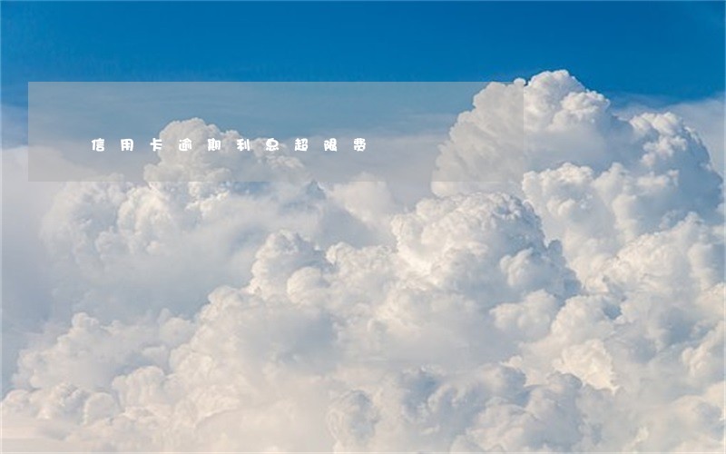 信用卡逾期利息超限费 信用卡逾期利息超限费
