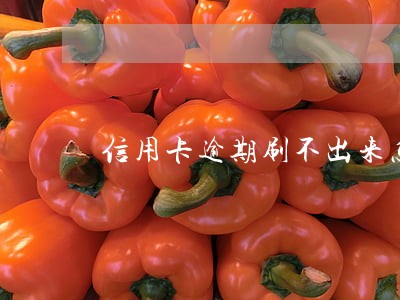信用卡逾期刷不出来怎么办 信用卡逾期刷不出来怎么办