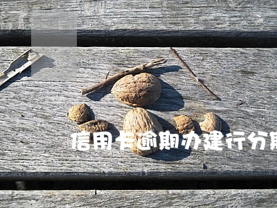 信用卡逾期办建行分期还款 信用卡逾期办建行分期还款