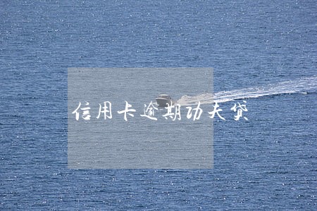 信用卡逾期功夫贷