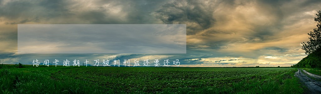 信用卡逾期十万被判刑后还要还吗 信用卡逾期十万被判刑后还要还吗