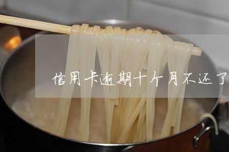 信用卡逾期十个月不还了 信用卡逾期十个月不还了