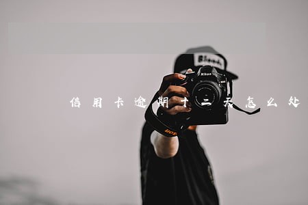 信用卡逾期十二天怎么处理