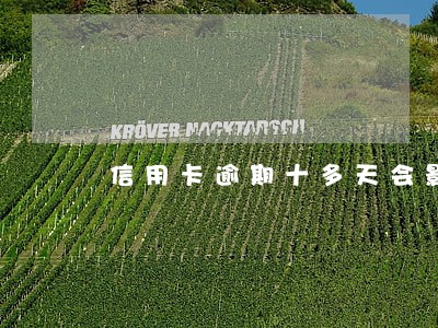 信用卡逾期十多天会影响房贷吗 信用卡逾期十多天会影响房贷吗