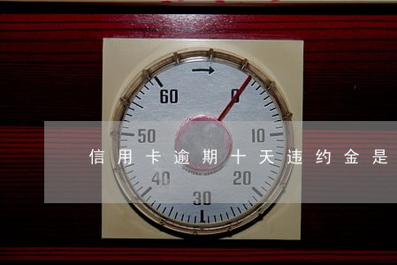 信用卡逾期十天违约金是多少 信用卡逾期十天违约金是多少