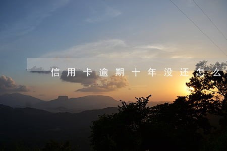 信用卡逾期十年没还怎么办 信用卡逾期十年没还怎么办