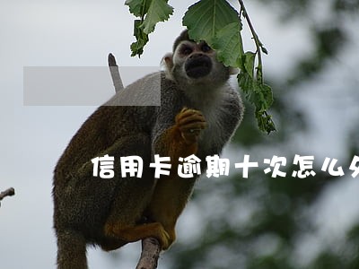 信用卡逾期十次怎么处理 信用卡逾期十次怎么处理