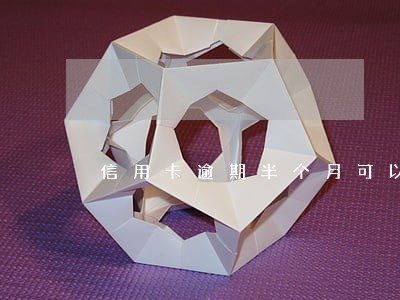 信用卡逾期半个月可以贷款吗 信用卡逾期半个月可以贷款吗