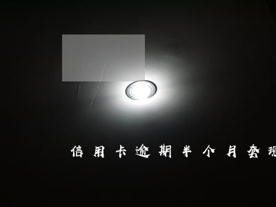信用卡逾期半个月套现 信用卡逾期半个月套现