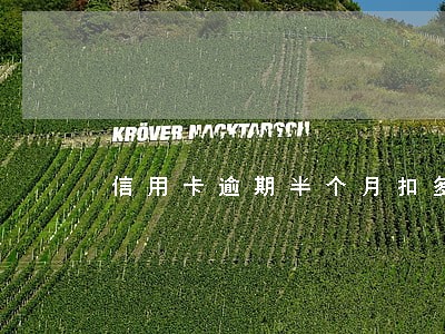 信用卡逾期半个月扣多少利息