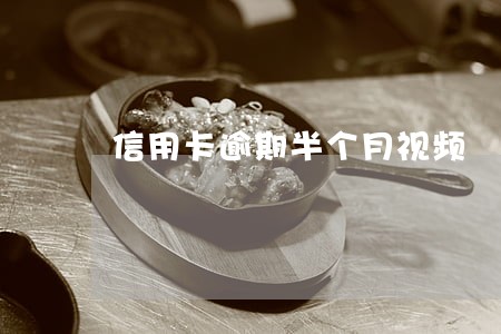 信用卡逾期半个月视频 信用卡逾期半个月视频
