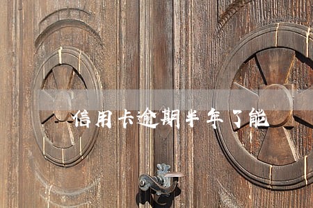信用卡逾期半年了能