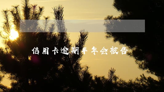 信用卡逾期半年会被告 信用卡逾期半年会被告