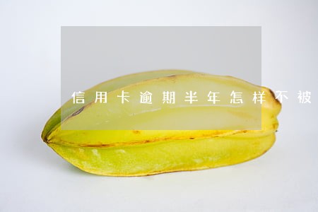 信用卡逾期半年怎样不被