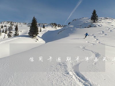 信用卡逾期半年每天还20 信用卡逾期半年每天还20