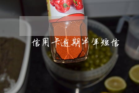 信用卡逾期半年短信 信用卡逾期半年短信