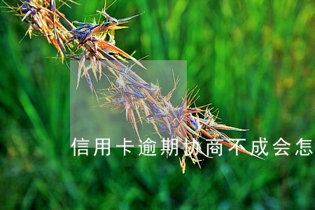 信用卡逾期协商不成会怎么样 信用卡逾期协商不成会怎么样