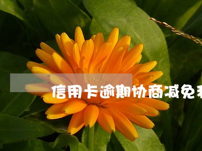 信用卡逾期协商减免利息怎么谈 信用卡逾期协商减免利息怎么谈