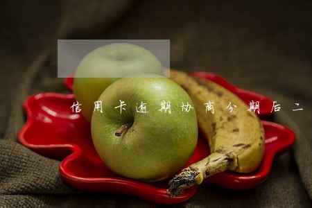 信用卡逾期协商分期后二次逾期 信用卡逾期协商分期后二次逾期