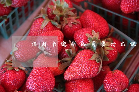 信用卡逾期协商要什么证明吗 信用卡逾期协商要什么证明吗