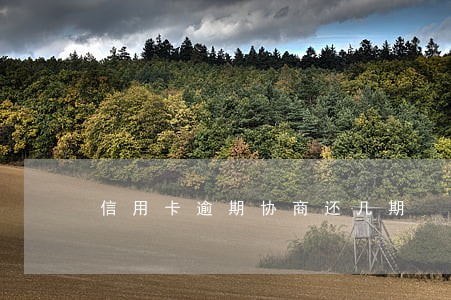信用卡逾期协商还几期 信用卡逾期协商还几期