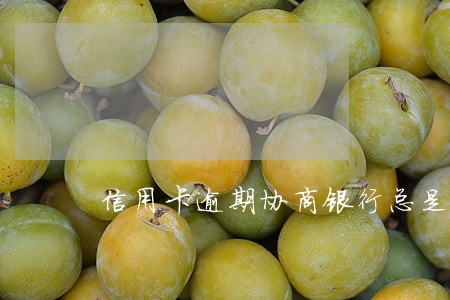 信用卡逾期协商银行总是转给外包 信用卡逾期协商银行总是转给外包