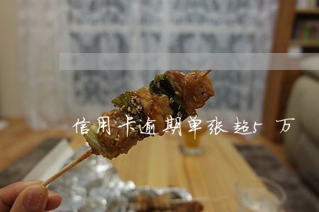 信用卡逾期单张超5万