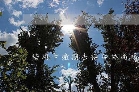 信用卡逾期去柜台协商吗
