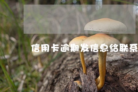 信用卡逾期发信息给联系人 信用卡逾期发信息给联系人