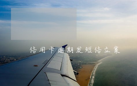 信用卡逾期发短信立案 信用卡逾期发短信立案