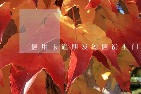 信用卡逾期发短信说上门催收