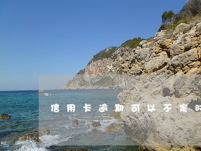 信用卡逾期可以不定时还款 信用卡逾期可以不定时还款