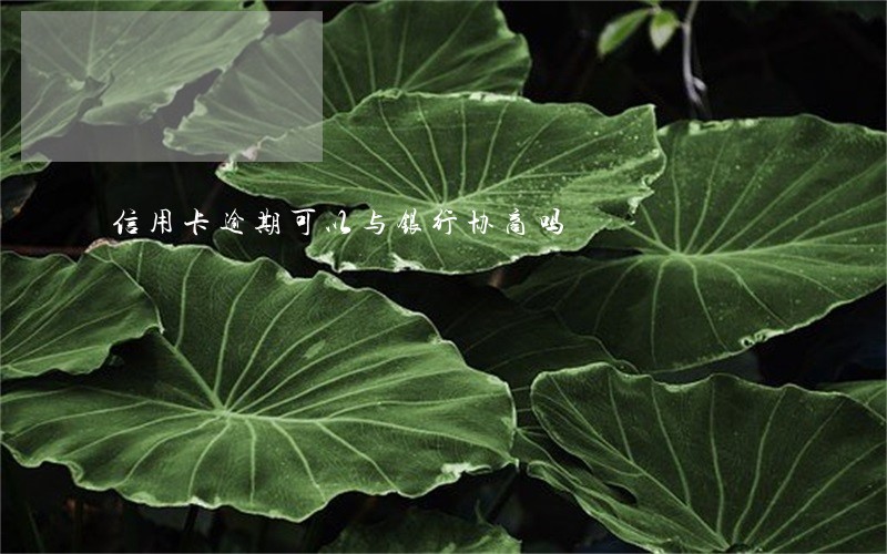 信用卡逾期可以与银行协商吗 信用卡逾期可以与银行协商吗