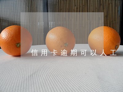 信用卡逾期可以人工 信用卡逾期可以人工