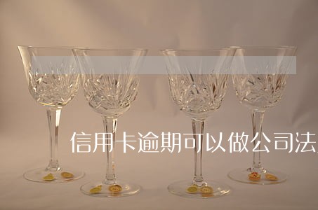 信用卡逾期可以做公司法人代表吗