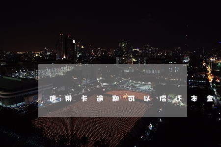 信用卡逾期可以偿还本金吗 信用卡逾期可以偿还本金吗