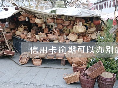 信用卡逾期可以办别的信用卡吗
