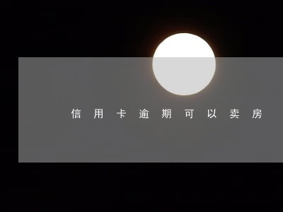 信用卡逾期可以卖房