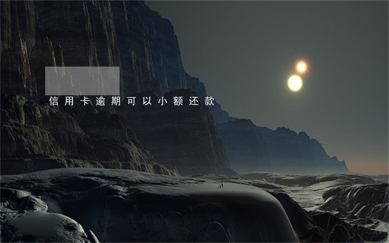 信用卡逾期可以小额还款
