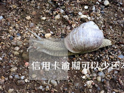 信用卡逾期可以少还本金吗