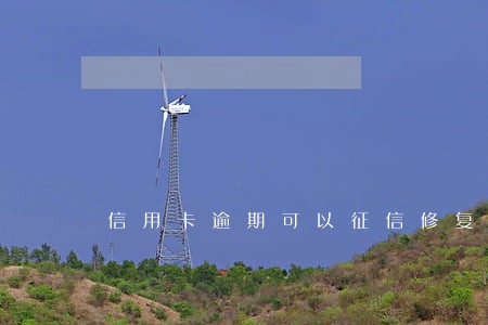 信用卡逾期可以征信修复吗