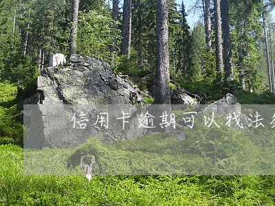 信用卡逾期可以找法务吗