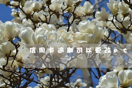 信用卡逾期可以更改etc吗