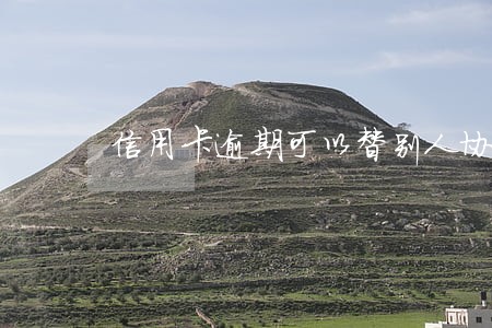 信用卡逾期可以替别人协商吗 信用卡逾期可以替别人协商吗